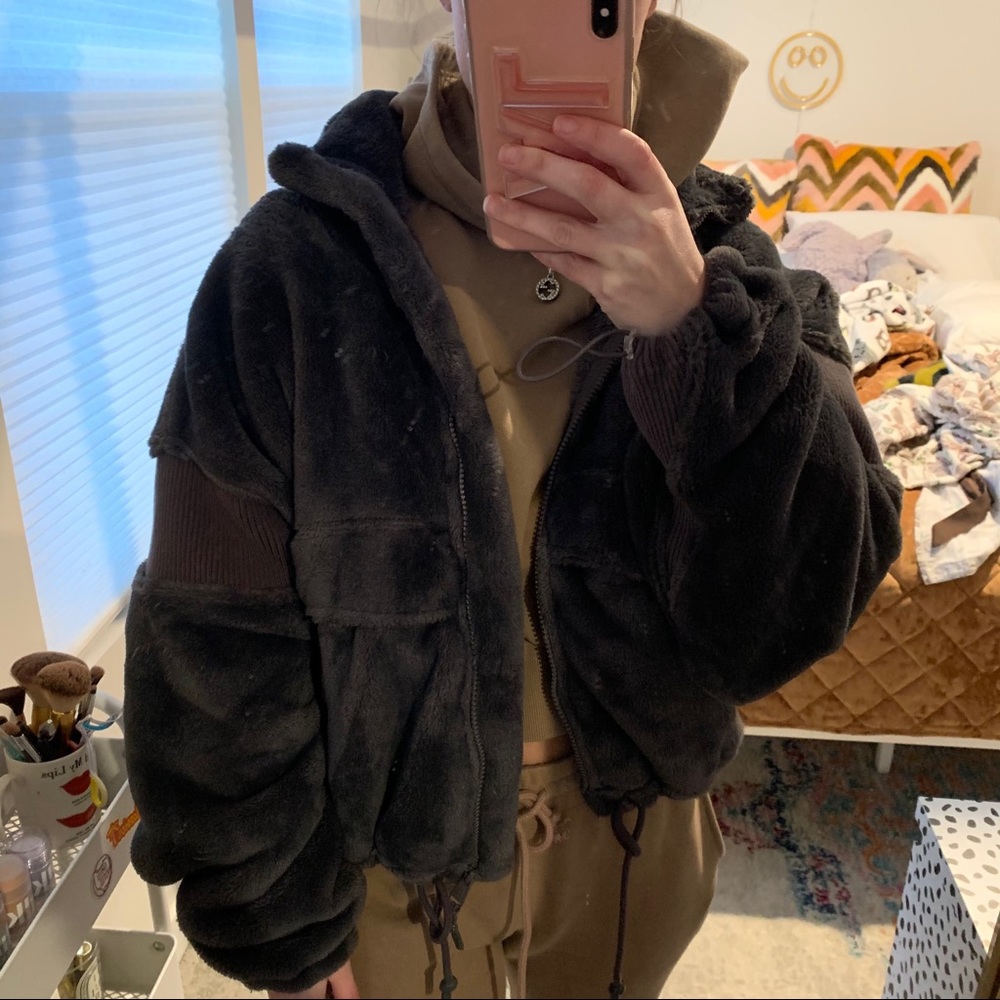 Free People Fuzzy Jacket